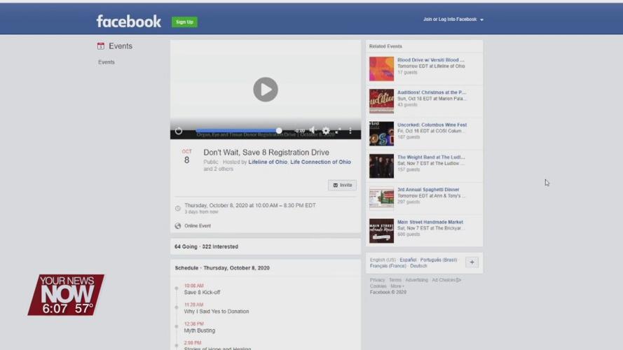 Online organ donation event to be put on by Donate Life Ohio