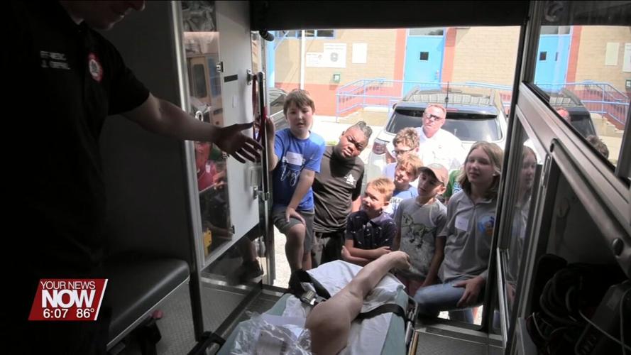 Students taking part in GenNext Makers Camp learn all about careers at the Lima Fire Department