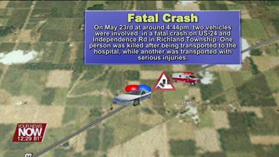 Defiance man killed in a two-vehicle crash on U.S. 24