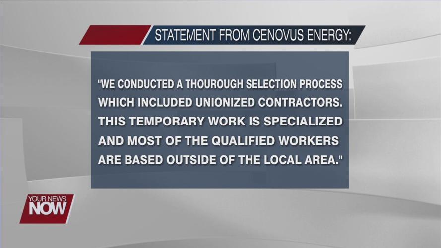 Local workers against out-of-state contracting at Lima Refinery