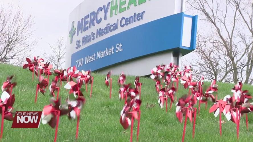 Pinwheel garden to promote organ donation at Mercy Health-St. Rita's