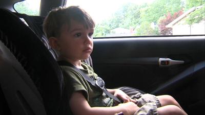 The dangers of leaving a child in hot car