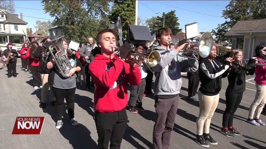 Springview Manor residents and staff cheer on Lima Senior Spartans with a pep rally