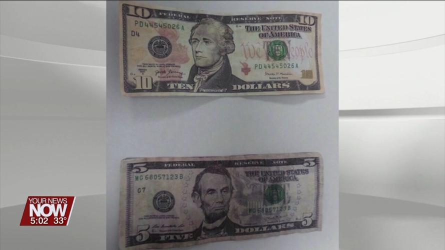 Van Wert Police Department warning the public to keep an eye out for counterfeit bills