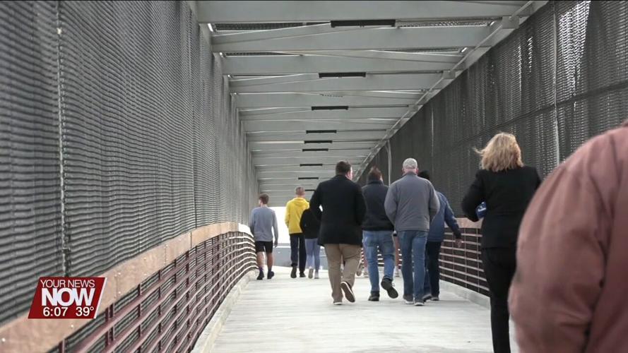 Pedestrian bridge for St. Marys school students officially opens