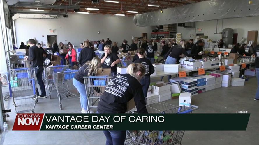 Vantage students lending a hand and arm for Day of Caring