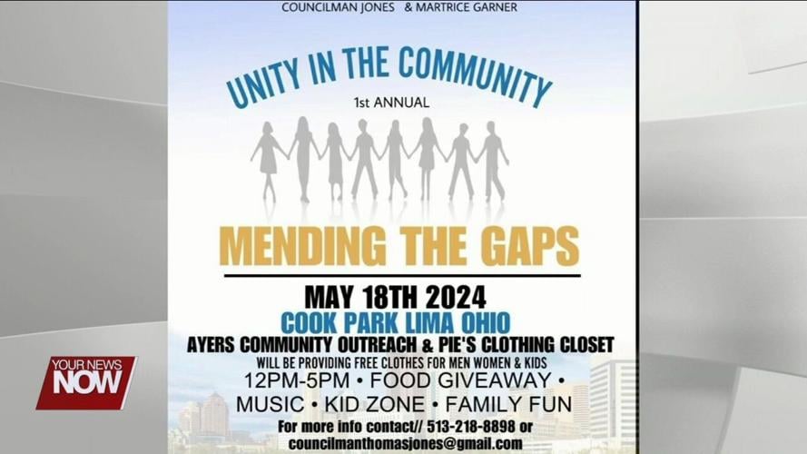 Lima Councilman Jones welcomes families to Unity in the Community May 18th