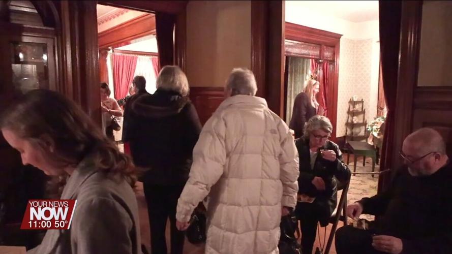 Victorian architecture, Christmas decor, stained glass windows wow MacDonell House visitors