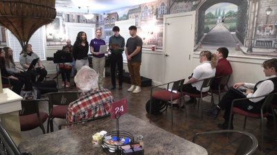 Lima Senior Tri-M students bring music to local seniors