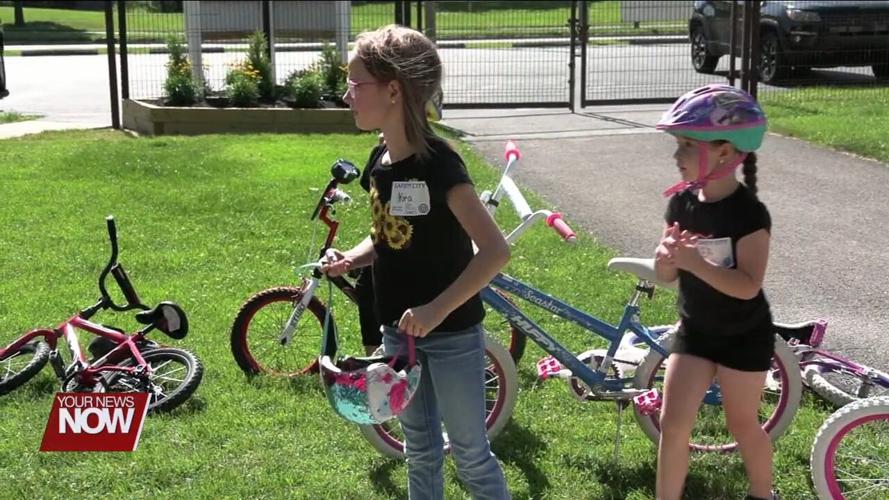 Kids learning safety tips thanks to Lima Noon Optimists