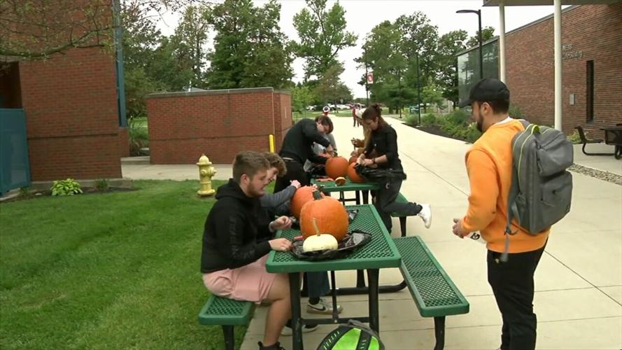 OSU Lima holds pumpkin carving contest for homecoming week