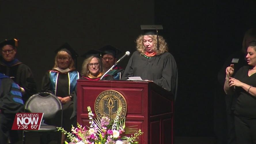 300 graduates walk during two ceremonies for Rhodes State College
