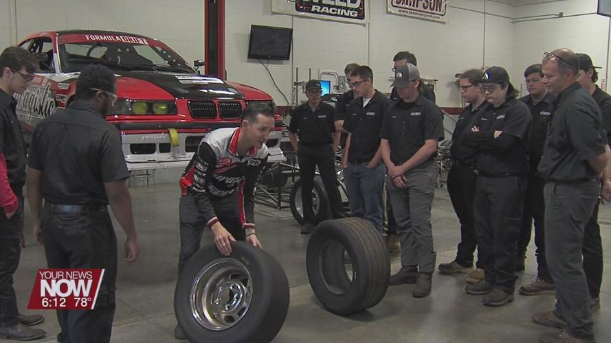 UNOH students convince professional Formula Drift Driver to visit after working on his crew