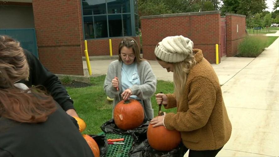 OSU Lima holds pumpkin carving contest for homecoming week