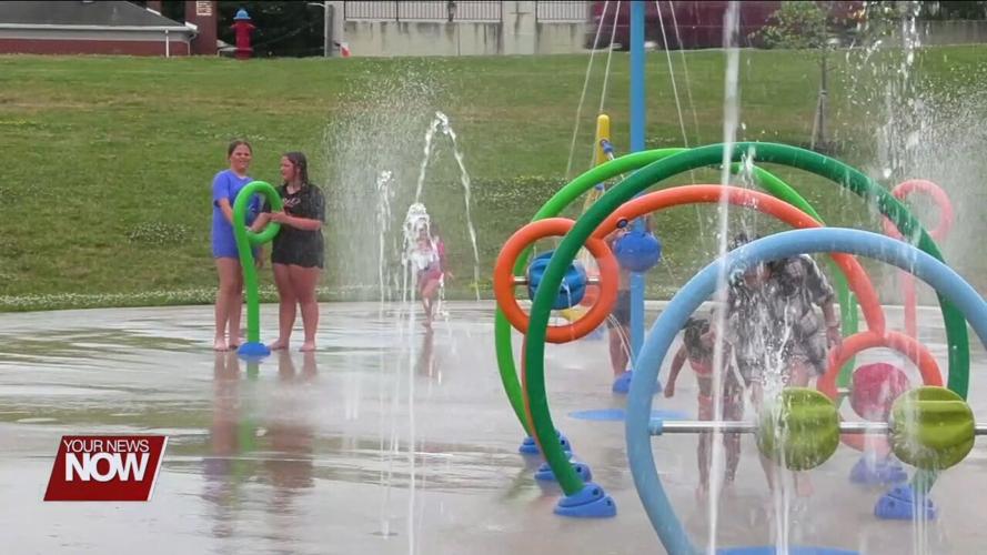 Auglaize County families beat the heat at the St. Marys Splash Pad