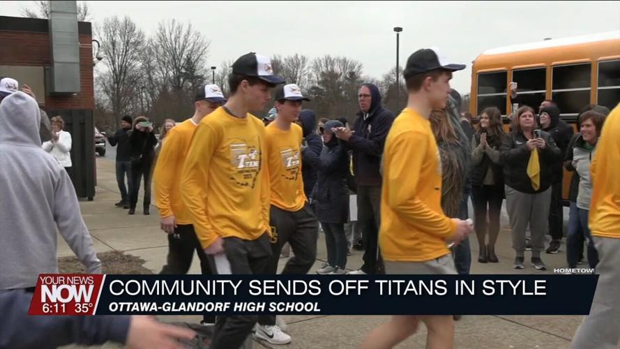 Community gathers to send off the Ottawa Glandorf Titans in style