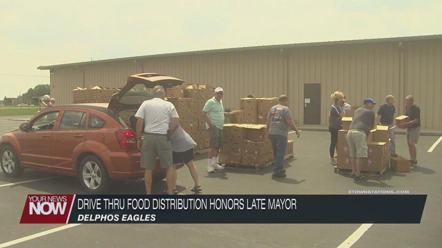 Food distribution held in Delphos in honor of late Mayor