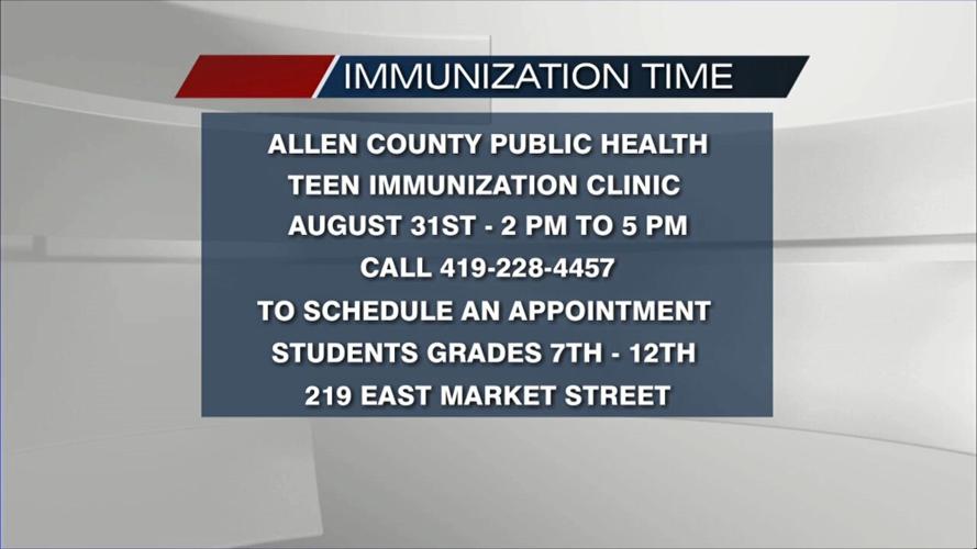Allen County Public Health offering back-to-school vaccinations