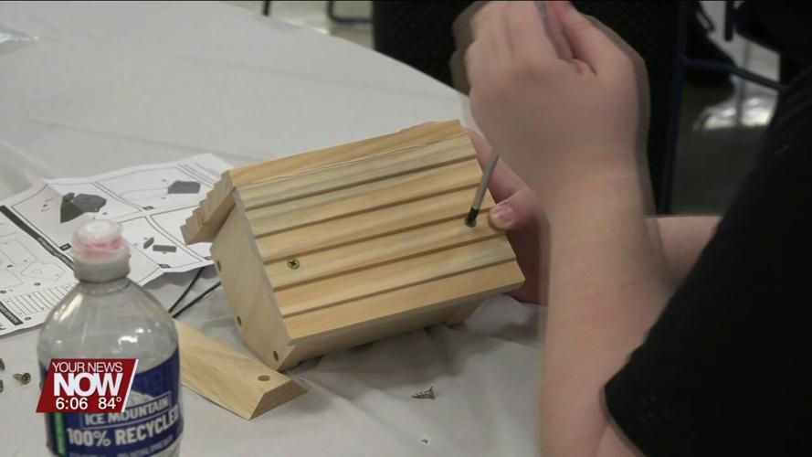 Heir Force Community School students explore nature at the Tecumseh Nature Preserve