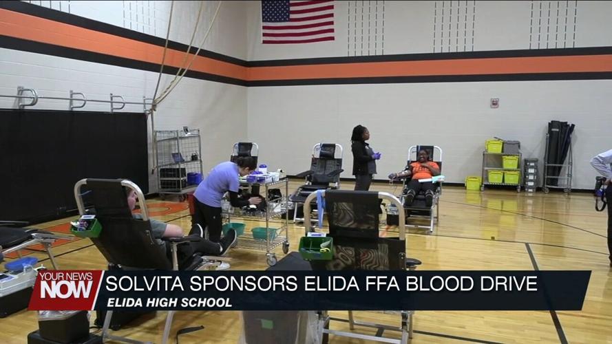 Solvita partners with Elida FFA for blood drive at high school