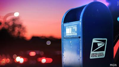 USPS blue mail drop boxes