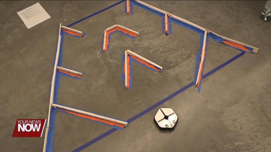 Students at Heir Force Community School take part in some engineering