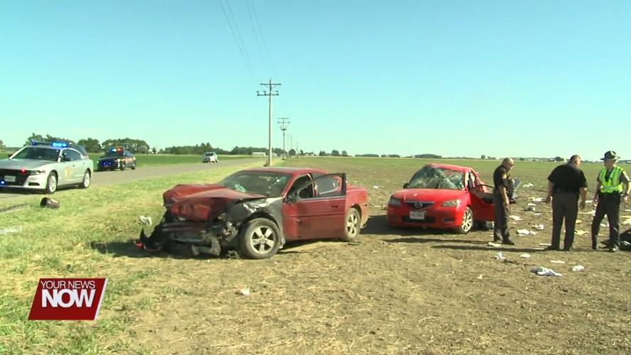 Two-vehicle crash in Putnam County sends five people to the hospital