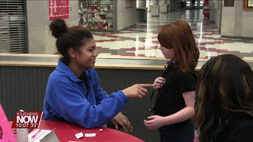 Lima Senior Early Childhood Education students host Family Learning Night for Valentine's Day