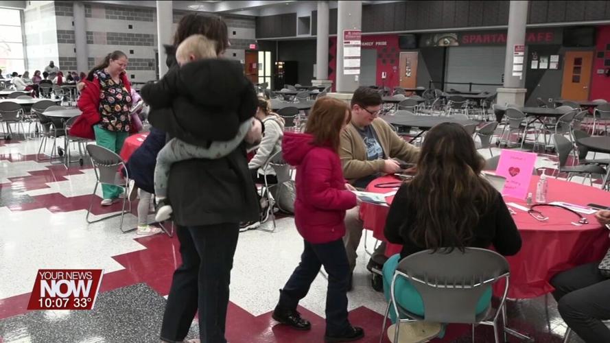 Lima Senior Early Childhood Education students host Family Learning Night for Valentine's Day
