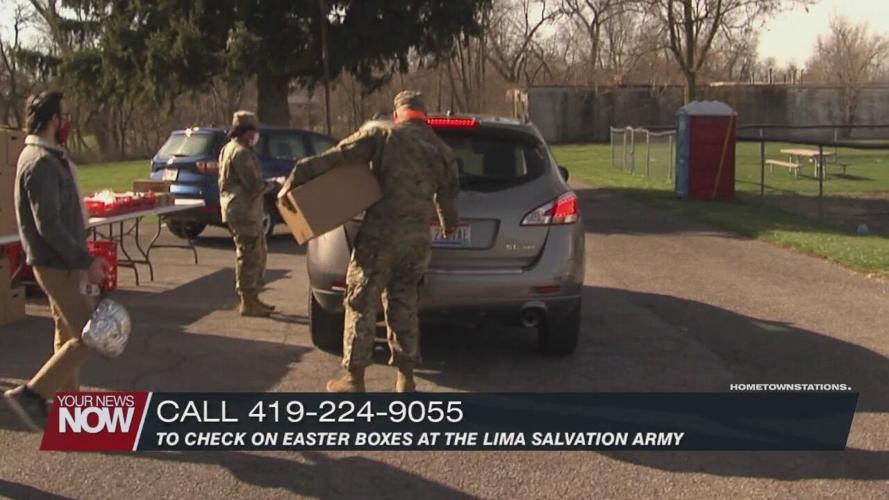 Lima Salvation Army distributing Easter boxes to help put meals on the table for the holiday