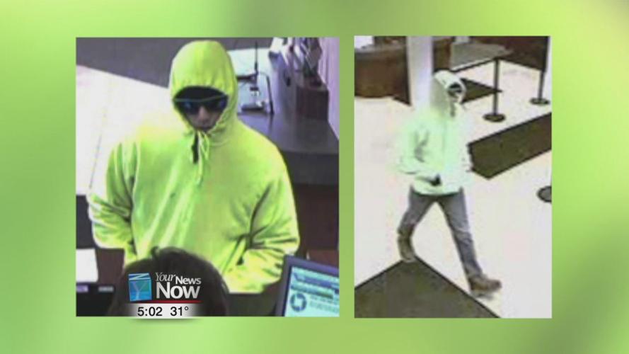 Sheriff's Office releases pictures of Tuesday's Chase Bank robbery suspect