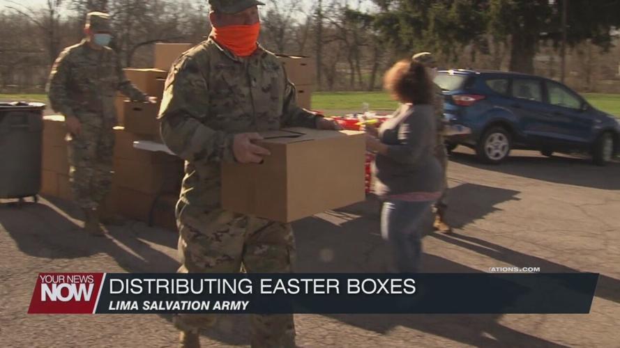 Lima Salvation Army distributing Easter boxes to help put meals on the table for the holiday