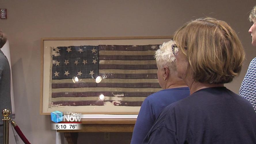 Rare Revolutionary War era flag on display at Hancock Historical Museum