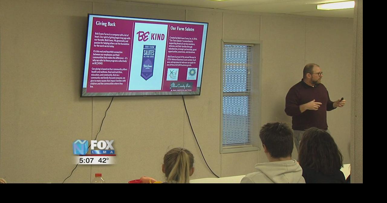 CoryRawson students learn about manufacturing careers at Bob Evans