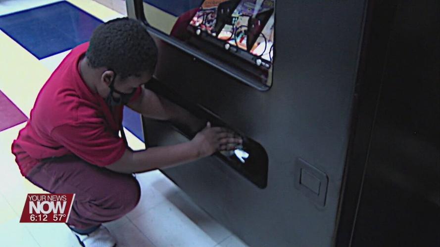 A vending machine takes on a new role at Lima's Heritage Elementary School