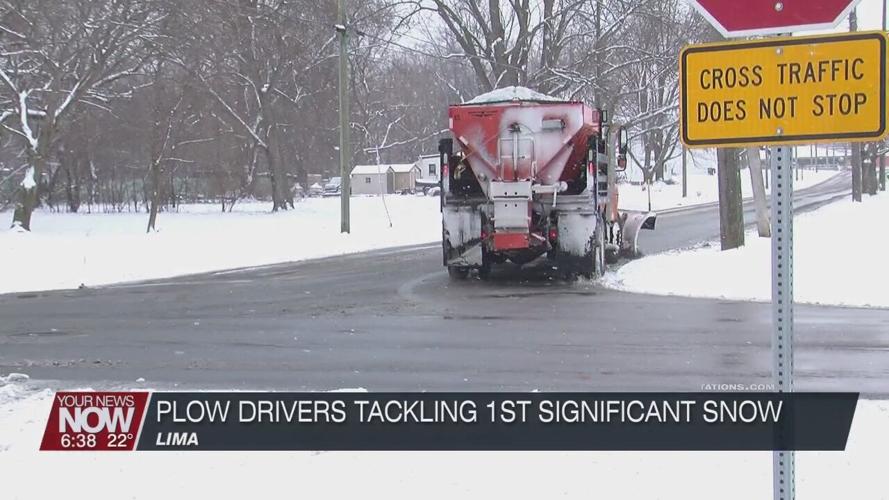 A Sunday blast of snow puts plows and sleds to work