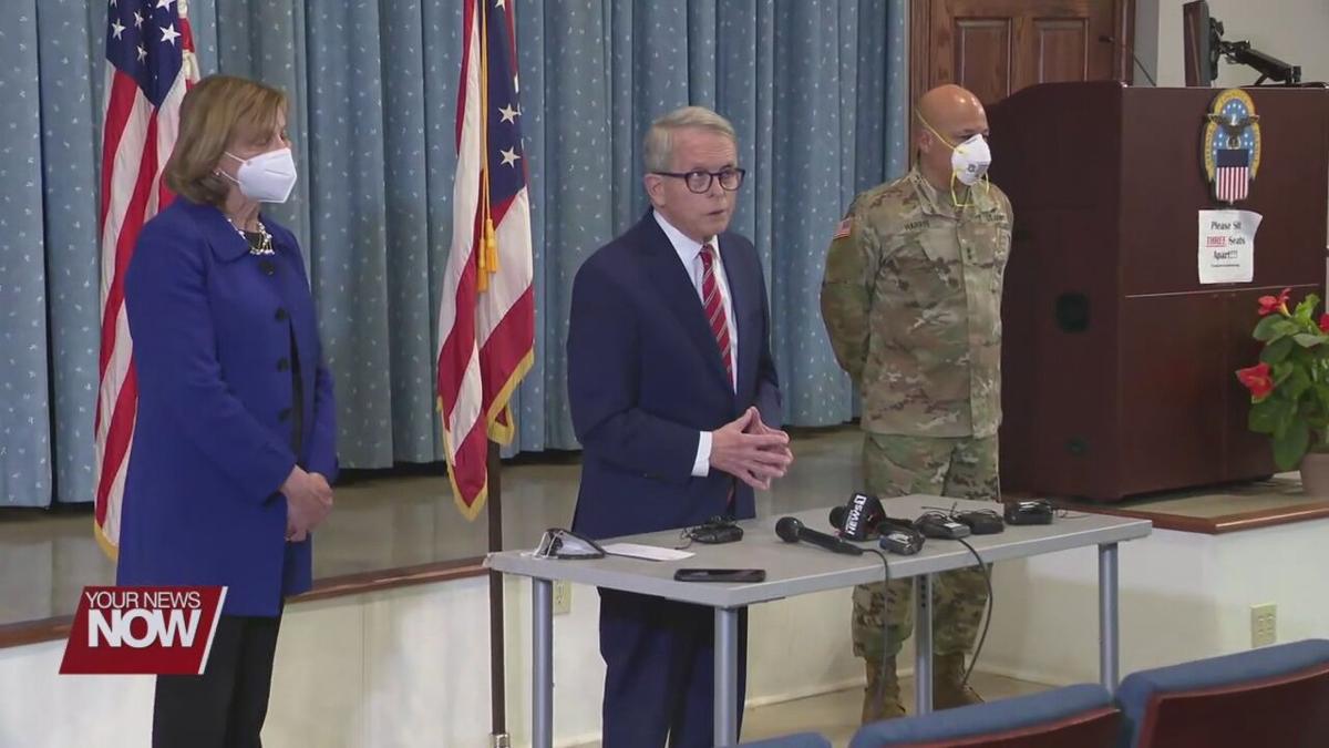 DeWine talks to Ohio National Guard members before deployment to hospitals