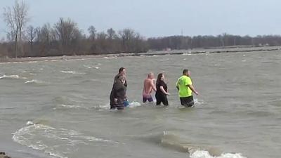 Braving the Chill: People at Indian Lake take the plunge for Special Olympics