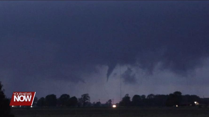 Reports of possible tornadoes touching down in Paulding, Putnam, and Hancock Counties