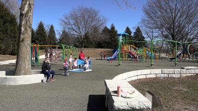 Warm temperatures bring families to Faurot Park for early spring fun