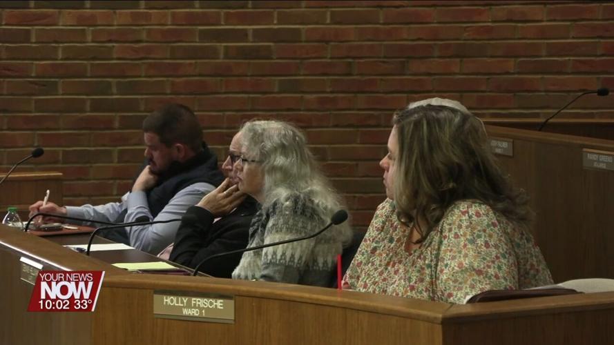 Findlay Mayor Christina Muryn presents proposals to incentivize new business development to the city council