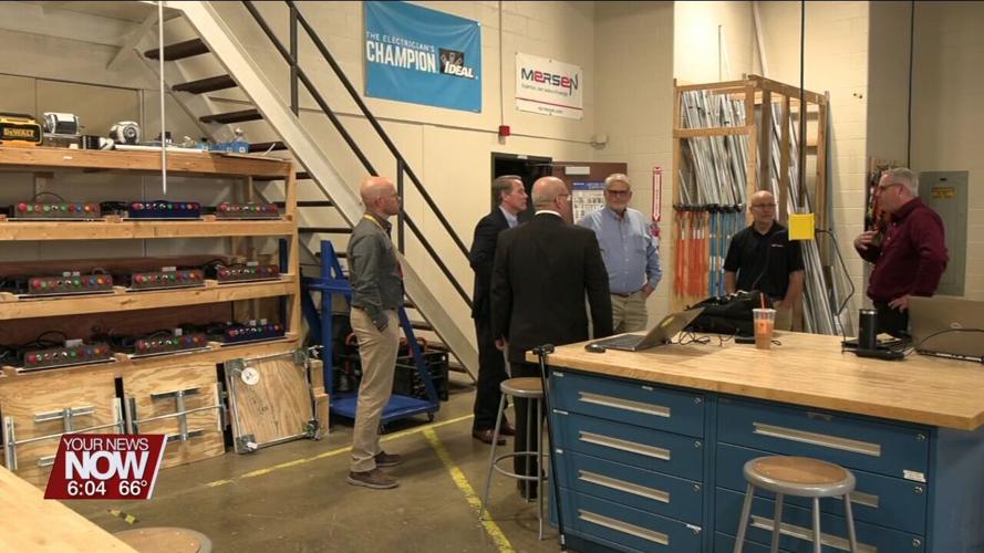 Lt. Gov. Jon Husted visits Apollo Career Center to learn more about the area's workforce development