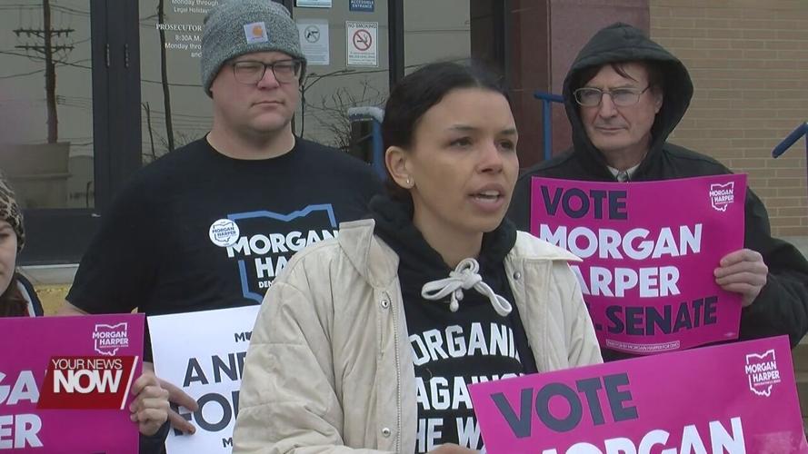 Democrat Harper campaigns for U.S. Senate in Lima on Friday