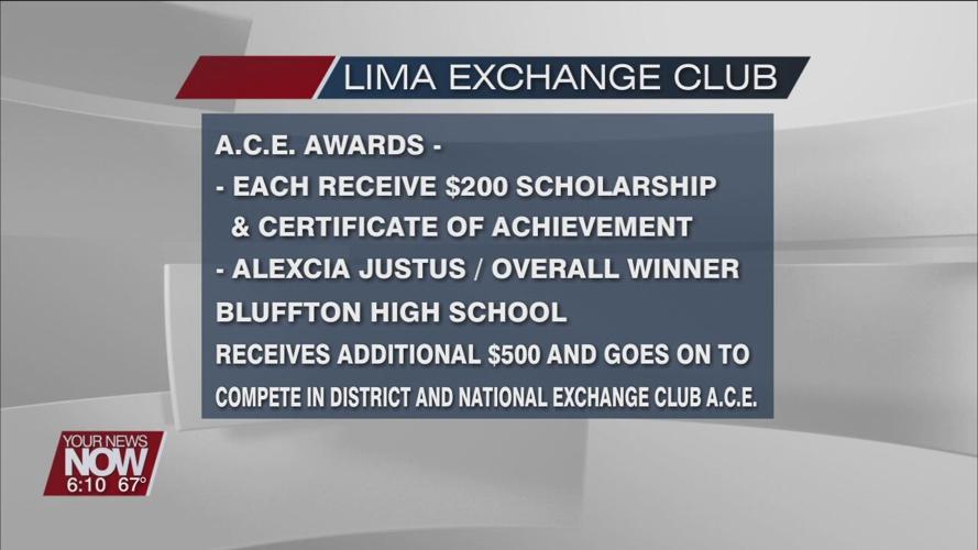 Students tackling obstacles to get ahead in life receive Lima Exchange Club ACE Award