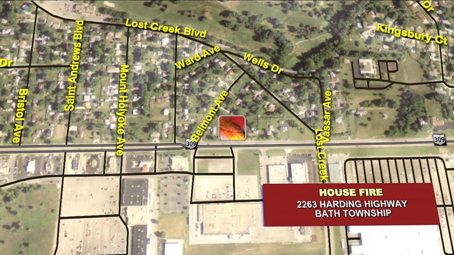 Wood-burning fireplace believed to be cause of early morning fire in Bath Township