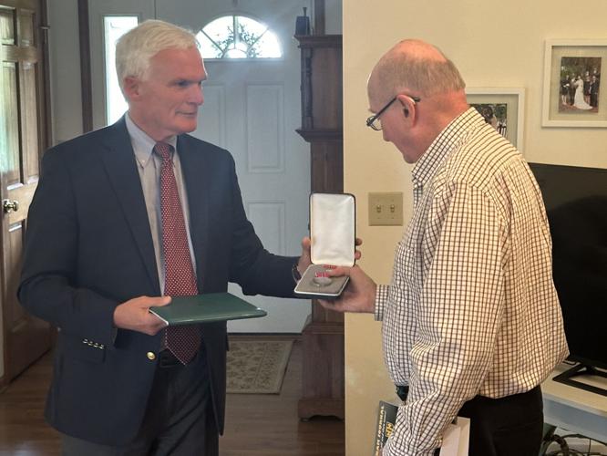 Latta Presents Paulding County Veteran with Overdue Bronze Star