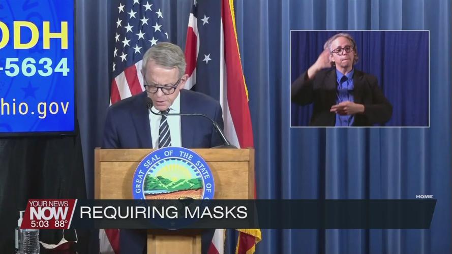 Gov. DeWine: high COVID-spreading counties must wear masks in public
