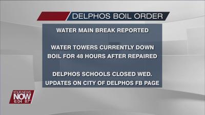 Boil water advisory for City of Delphos