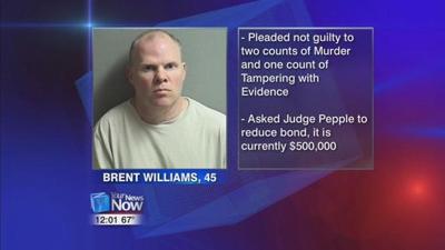 Williams pleads not guilty to murder and tampering charges