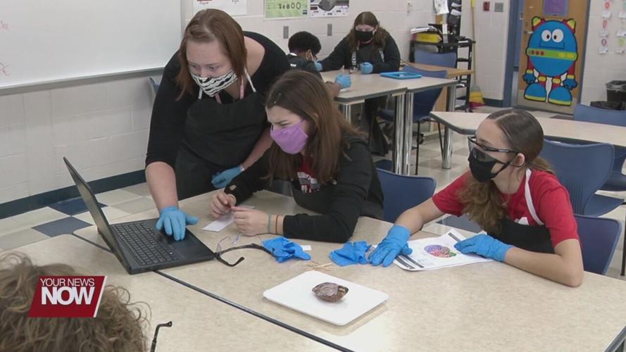 Lima 8th graders exploring careers in the biomedical field